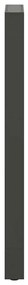 Pés para mesa de bar antracite 2 peças 40x(110-111) cm aço