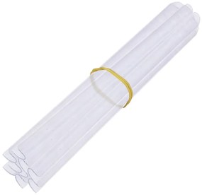 4 pcs painéis de privacidade para jardim 35x0,19 m PVC branco