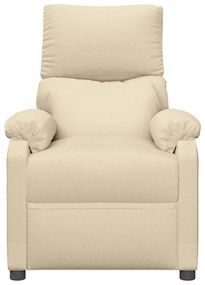 Poltrona reclinável tecido cor creme