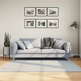 Tapete pelo curto macio e lavável HUARTE 160x160 cm azul