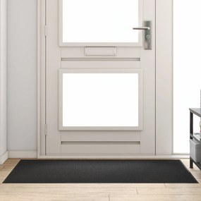 Capacho Retangular vidaXL Preto 90x150 cm