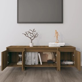 Móvel de TV 120x30x40,5 cm derivados madeira carvalho castanho