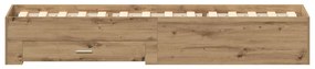Cama vidaXL Artisan Carvalho 90x200 cm Madeira Engenheirada