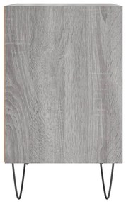 Mesas cabeceira 2pcs 40x30x50 cm derivados madeira cinza sonoma