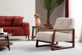 Cadeira Wing Athena – Bege – 80x67x77 cm