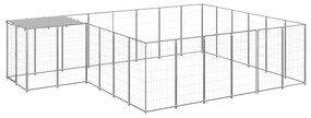 Canil 12,1 m² aço prateado