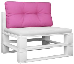 Almofadão para sofá de paletes 80x40x12 cm tecido rosa