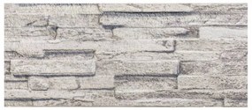 Painéis de parede 3D 14 pcs 100x25 cm EPS cinzento-claro