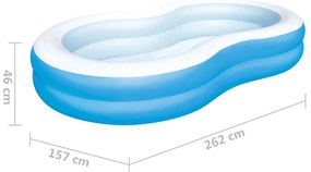 Piscina Big Lagoon Family 262x157x46 cm
