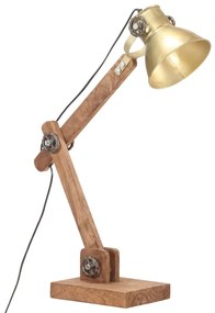 Candeeiro secretária industrial redondo 58x18x90cm E27 bronze