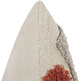 Conjunto de 2 almofadas decorativas tufadas em algodão multicolor 45 x 45 cm BREVIFOLIA Beliani