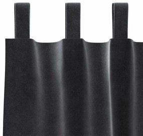 Cortinas Blackout vidaXL com Laços de Suspensão 2 pcs Cinza Escuro Vel
