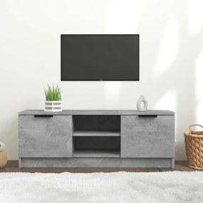 vidaXL Móvel p/ TV 102x35x36,5 cm madeira processada cinzento cimento