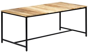 vidaXL Mesa de jantar 180x90x75 cm madeira de mangueira maciça áspera