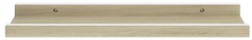 Prateleiras de parede 2 pcs 40x9x3 cm branco e carvalho sonoma