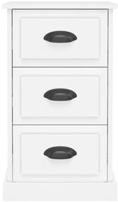 Mesa de cabeceira 39x39x67 cm derivados de madeira branco