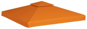 Cobertura de substituição p/ gazebo 310 g/m² 3x3 m laranja