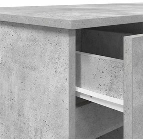 Escrivaninha vidaXL Cinza Concreto 140x49x76 cm Madeira Composta