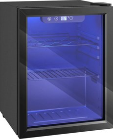 HOMCOM Refrigerador de vinho para 16 garrafas, 48 L de capacidade, 4–16°C, frigorífico para bebidas e cerveja para embutir, com porta de vidro, luz LED | Aosom Portugal
