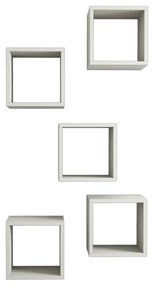 Prateleira de Parede Box – Creme – 30x24x30 cm (5 Peças)