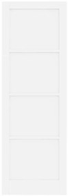 Porta Interior 'ORKDAL'Branca 78x232x4 cm de Pinho Sólido