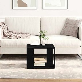 vidaXL Mesa de centro Carvalho preto 40 x 40 x 30 cm