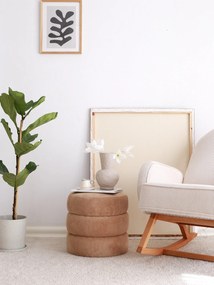 Pouffe Boum – Camel – 40 cm x 40 cm x 40 cm