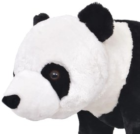 Brinquedo de montar panda peluche preto e branco XXL