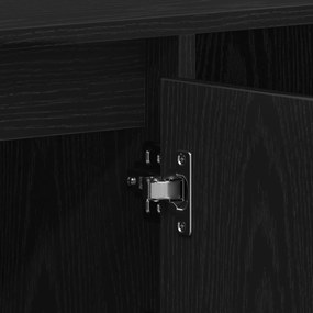 Armário para TV vidaXL Preto Carvalho 100x35x55 cm Madeira Engineered