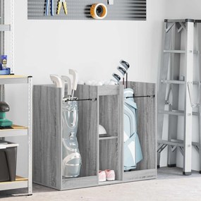 vidaXL Armário de Golfe Liso Cinza Sonoma 102 x 45 x 85,5 cm