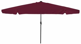 vidaXL Parasol de jardim com luzes de LED, 395 x 245 cm, vermelho bordô