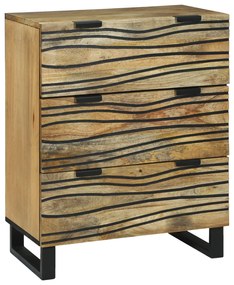 vidaXL Aparador 60x33,5x75 cm em Madeira de Mangueira