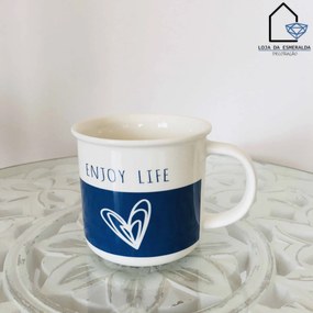 Caneca de Chá Enjoy Life | Cerâmica