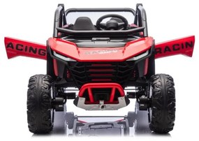 Carro elétrico infantil Racing Road 24V 2 Lugares 4x4 Rodas EVA Vermelho