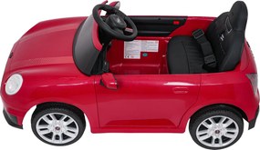 Carro elétrico para Crianças Mini Cooper 12V, Rodas Eva, Assento Couro ecológico Vermelho