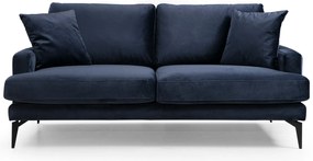 Sofá de 2 Lugares Papira – Azul Marinho – 175x90x88 cm