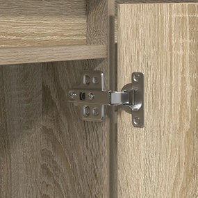 Armário para TV vidaXL com LED Carvalho Sonoma 180x38x49 cm Madeira en