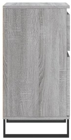 Aparadores 2 pcs 40x35x70 cm derivados madeira cinzento sonoma