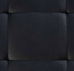 Banco Barci em couro sintético 48 x 40 x 40 cm Preto
