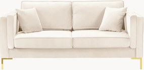 Sofá com aspeto de veludo Luis (2 lugares)