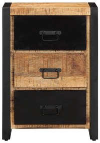 Armário de gaveta 50x35x70 cm manga de madeira áspera maciça