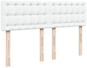 Cama com Molas/Colchão e Luzes Led - 140x200 cm - Couro Artificial Bra