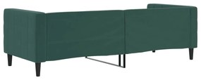 Sofá-cama 80x200 cm veludo verde-escuro