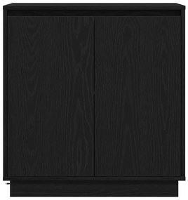 Aparador vidaXL com LED em Carvalho Preto 71x34,5x75 cm em Madeira Eng