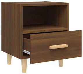Mesas de cabeceira 2 pcs 40x35x47 cm cor carvalho castanho