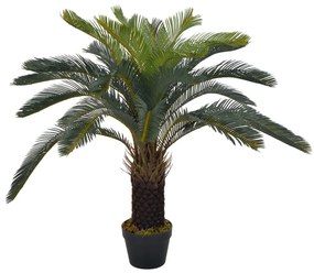 Palmeira cica artificial com vaso 90 cm verde