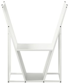 Suporte para lenha 69,5x35x81 cm aço laminado a frio branco