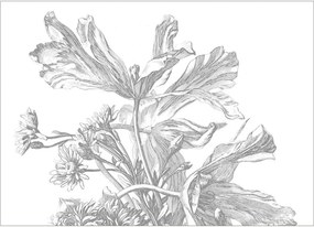Papel de parede Engraved Flowers