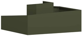 Vasos &amp; Plantadeiras Verde-azeitona Metal 100 cm de comprimento