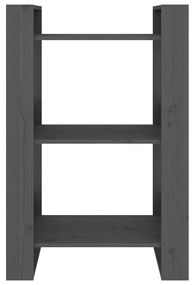 Estante/divisória 60x35x91 cm pinho maciço cinzento